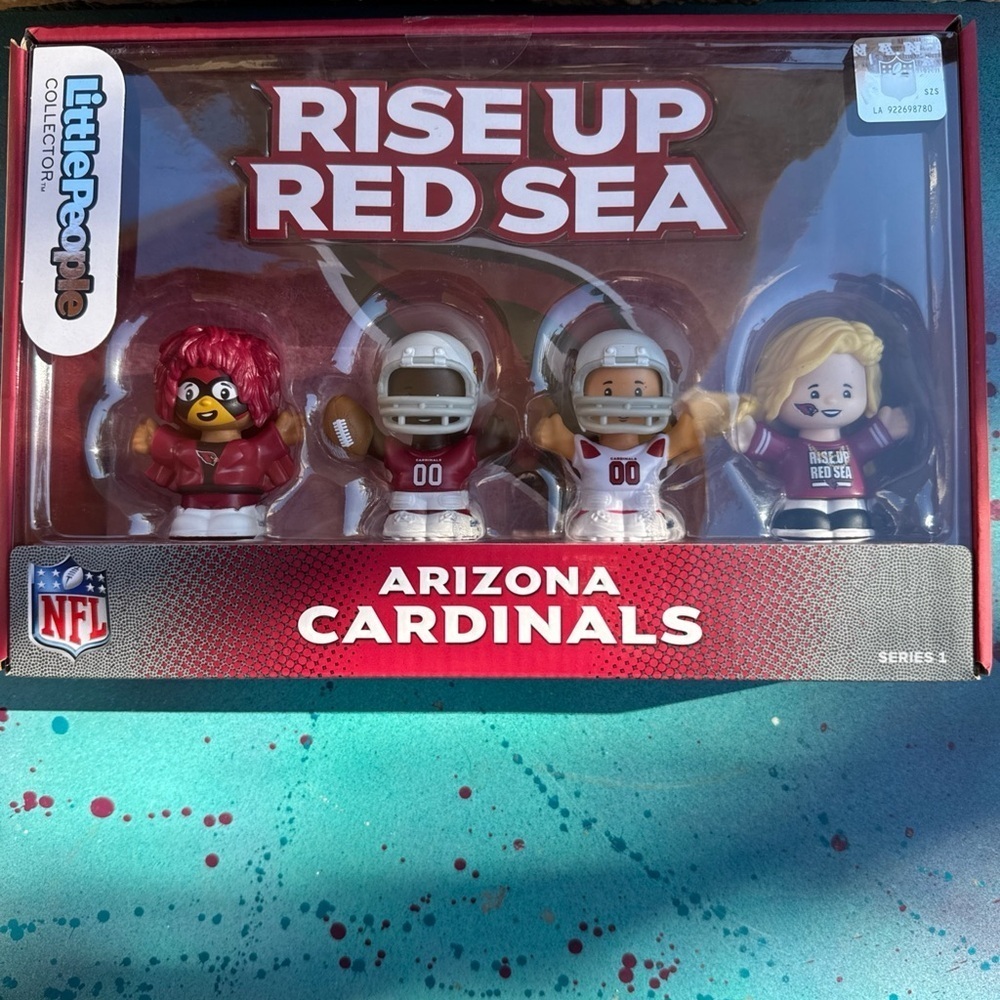🏈 Fisher-Price Little People Collector NFL Arizona Cardinals Series 1 Set NEW🏈